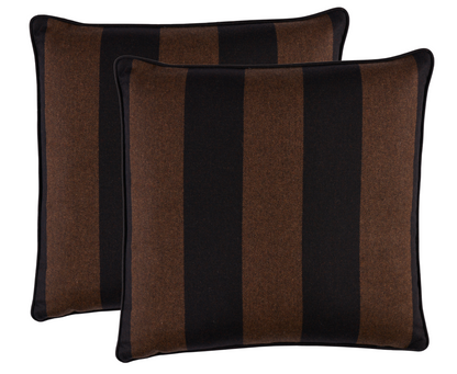 Hemlock Woven Pillow in Java Brown