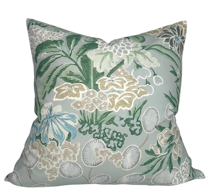 Meadow Floral Pillow in Sage