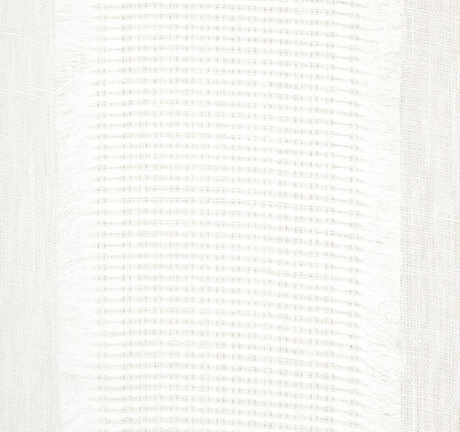 Tulum Casement Embroidered Pillow in Ivory