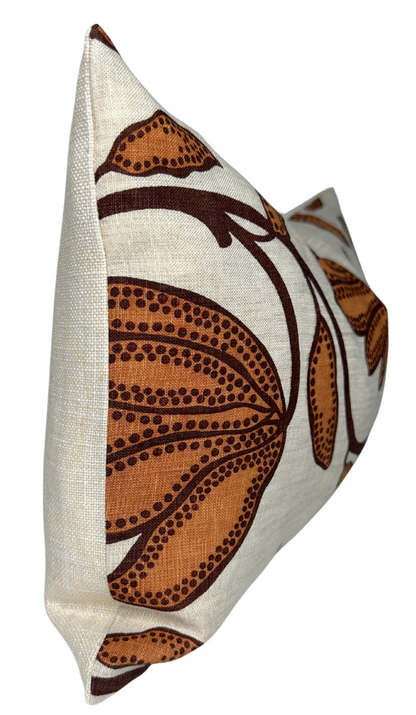 Desert Floral Pillow in Ochre