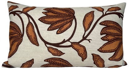 Desert Floral Pillow in Ochre