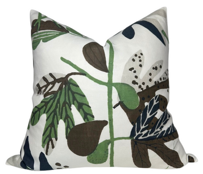 Matisse Leaf Pillow in Green