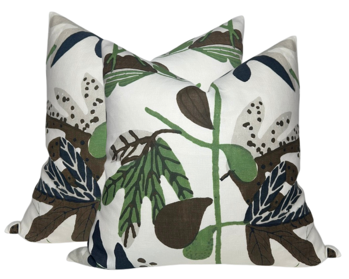 Matisse Leaf Pillow in Green