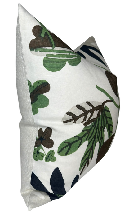 Matisse Leaf Pillow in Green