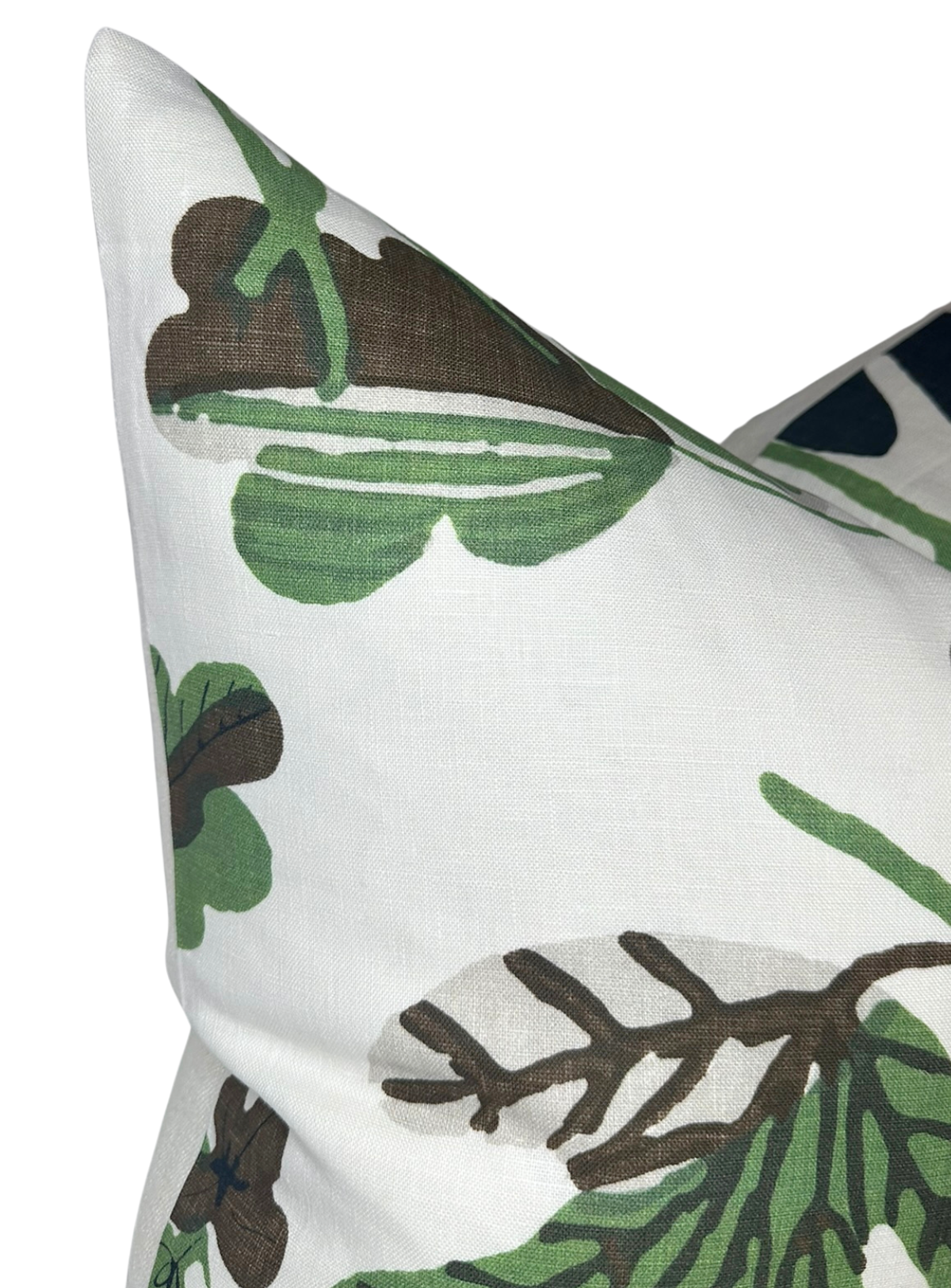 Matisse Leaf Pillow in Green