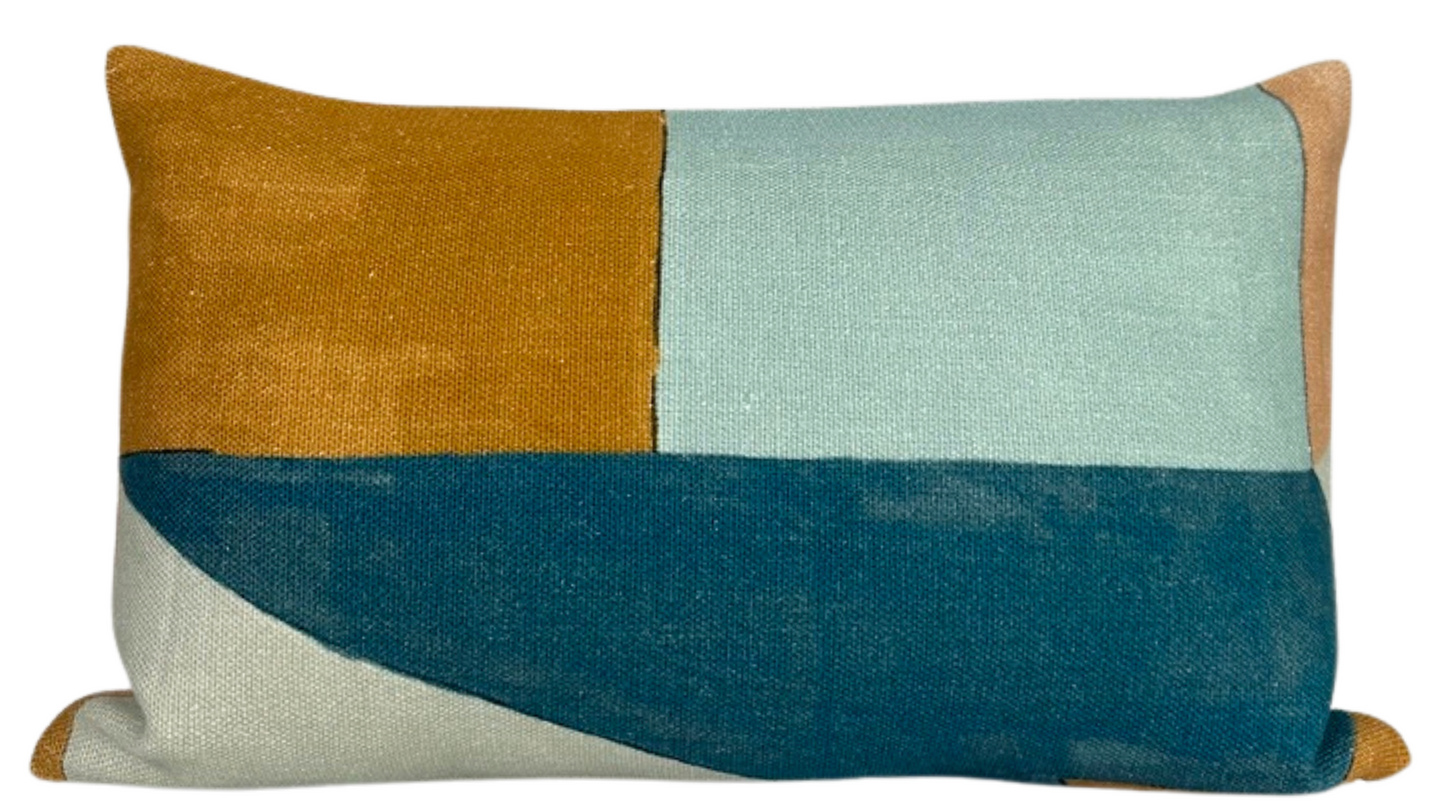 District Pillow in Apricot