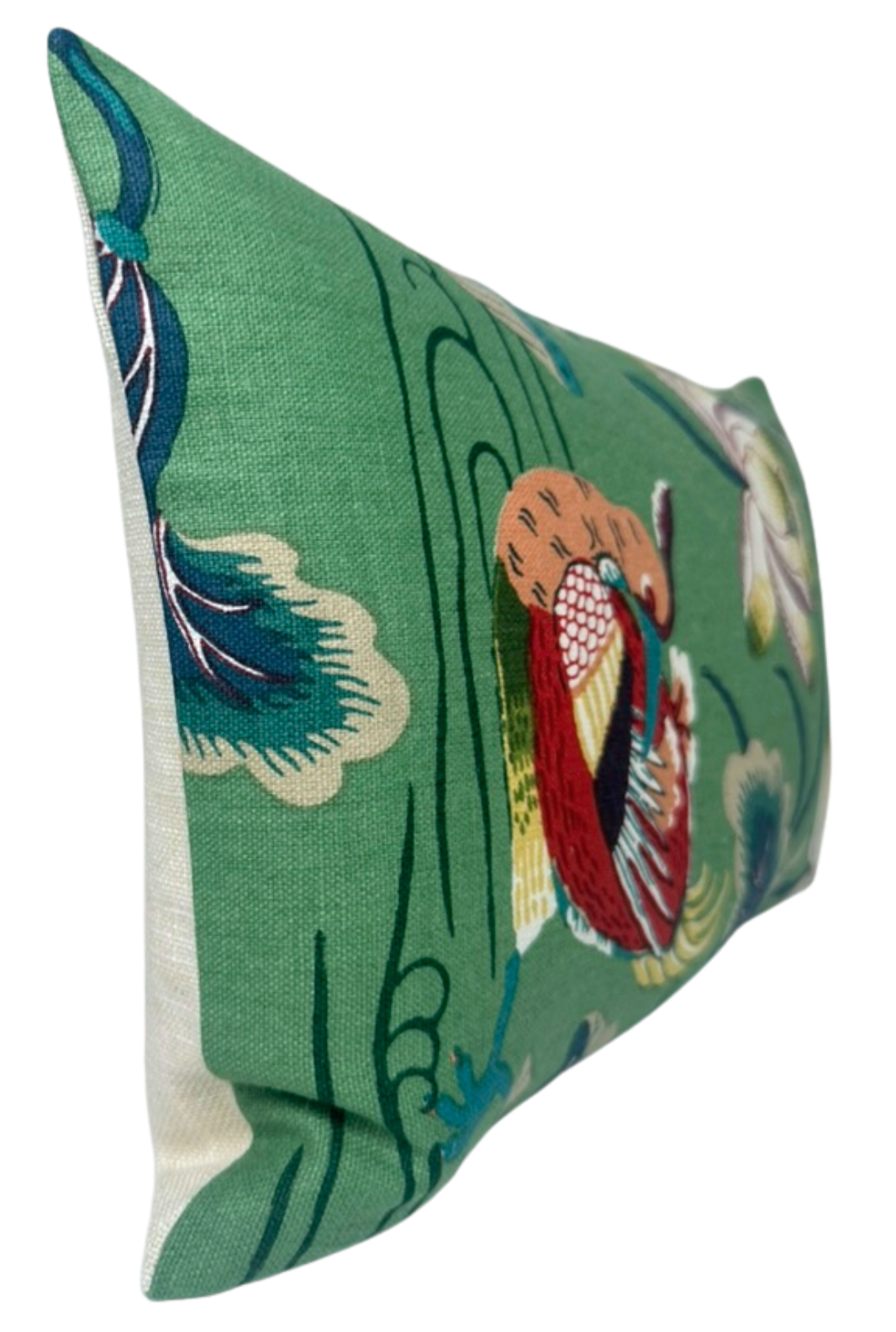 Lotus Garden Pillow in Jade