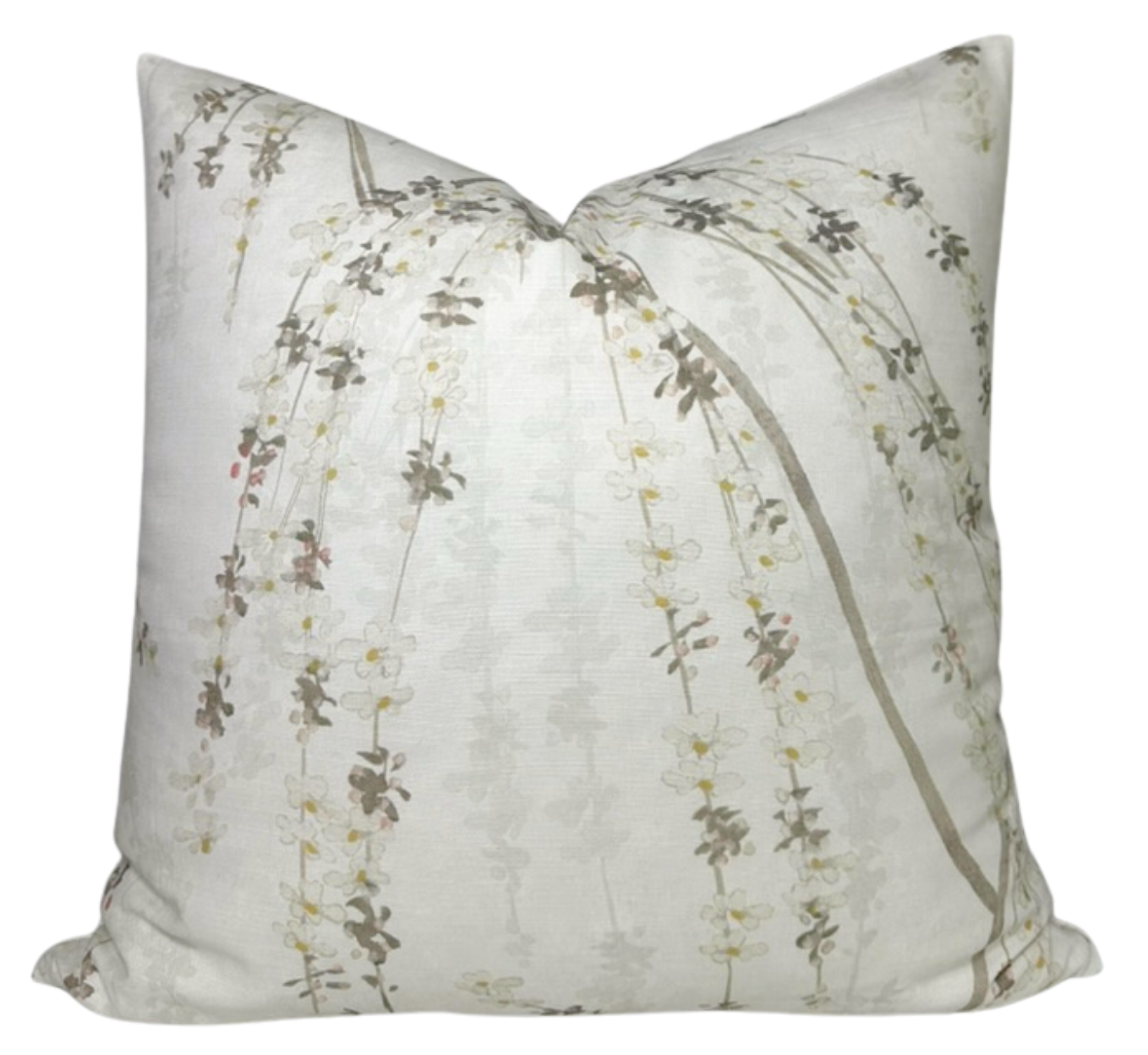 Weeping Blossom Pillow in Beige