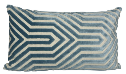 Vanderbilt Velvet Pillow in Marine