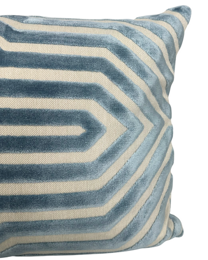 Vanderbilt Velvet Pillow in Marine