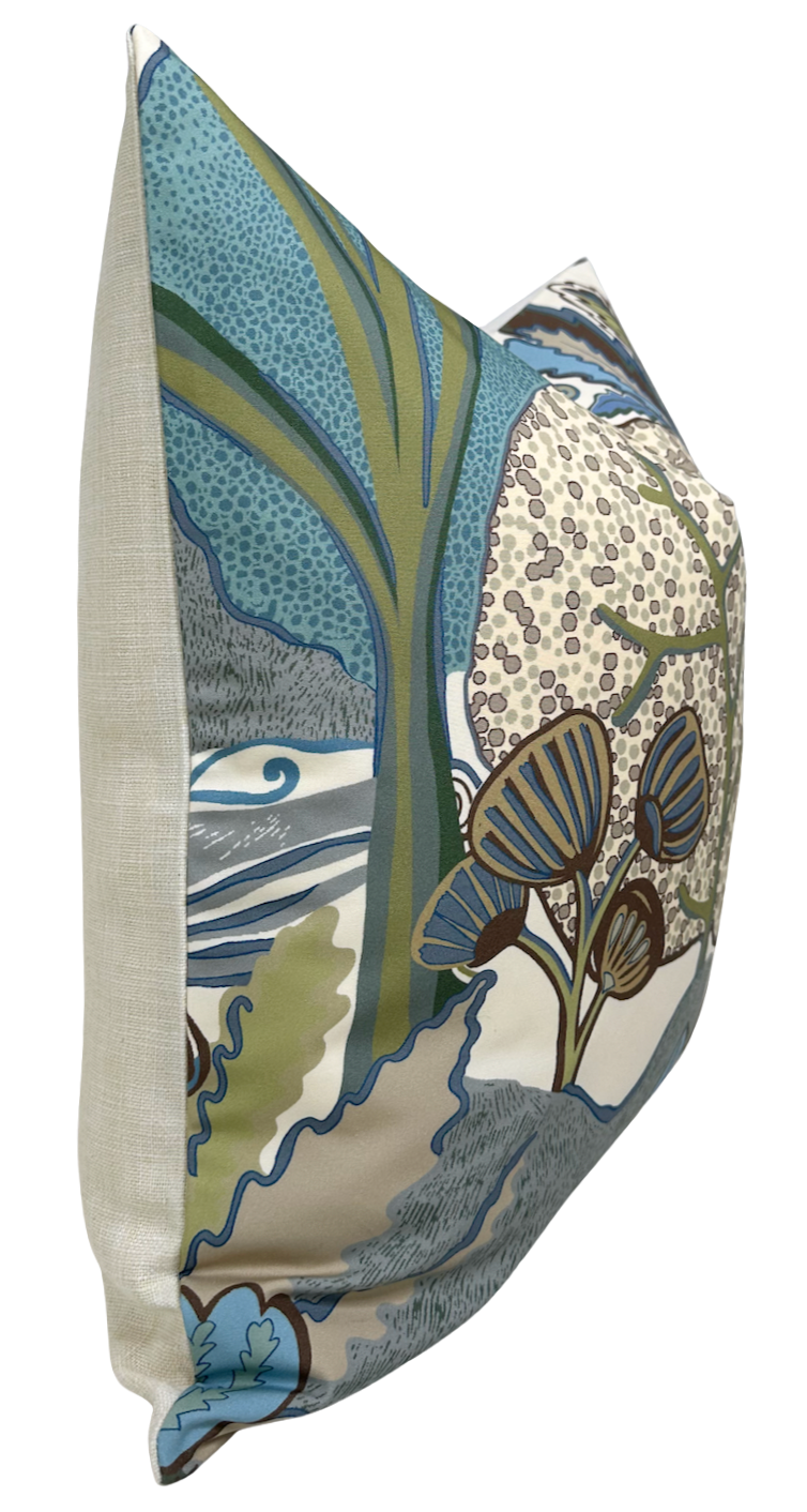Albero Pillow in Sage and Beige