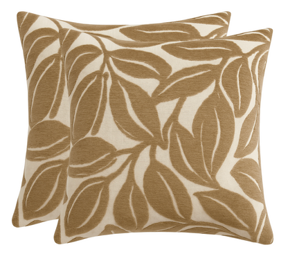 Kona Performance Velvet Pillow in Mocha