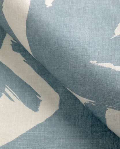 Bold Lines Linen Pillow in Sky