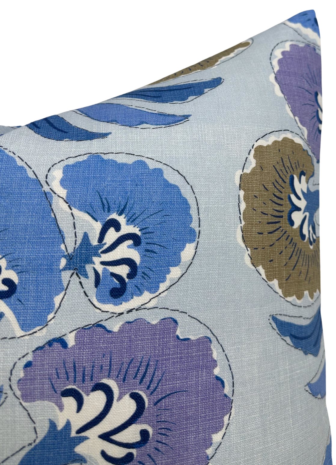 Tybee Tree Pillow in Lavender and Blue