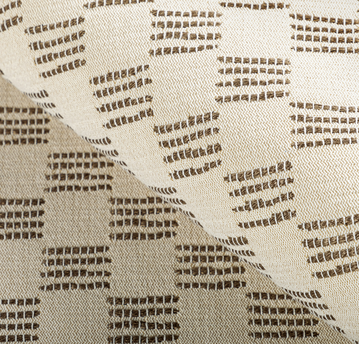 Stroll Pillow in Ivory Brown