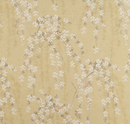 Weeping Blossom Pillow in Gold