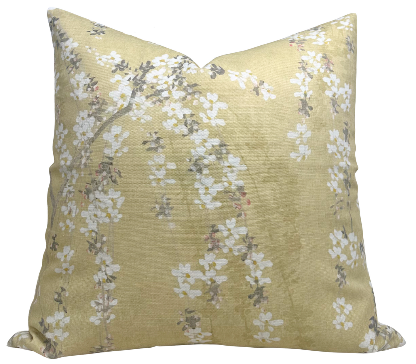 Weeping Blossom Pillow in Gold