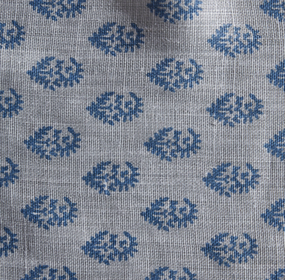 Rajmata Pillow in Mist Indigo