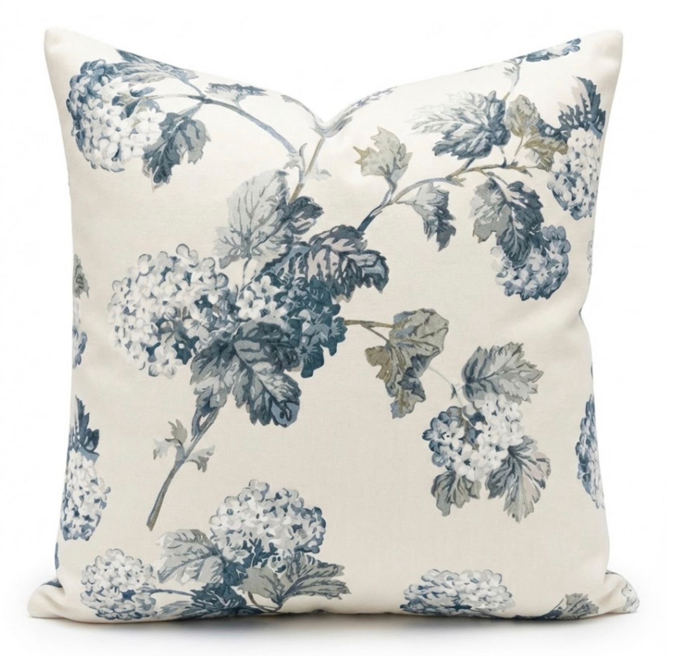 Sussex Hydrangea Pillow in Slate/Blue