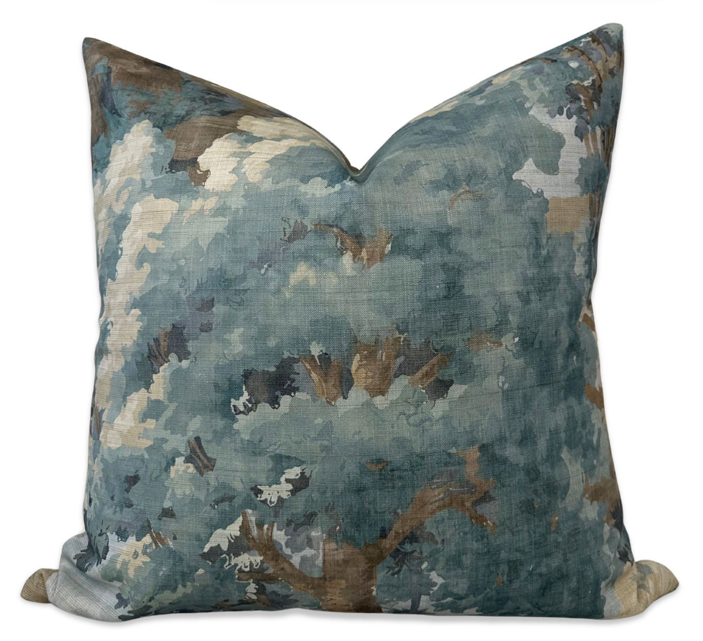 Woodland Clearing Pillow in Spa Blue