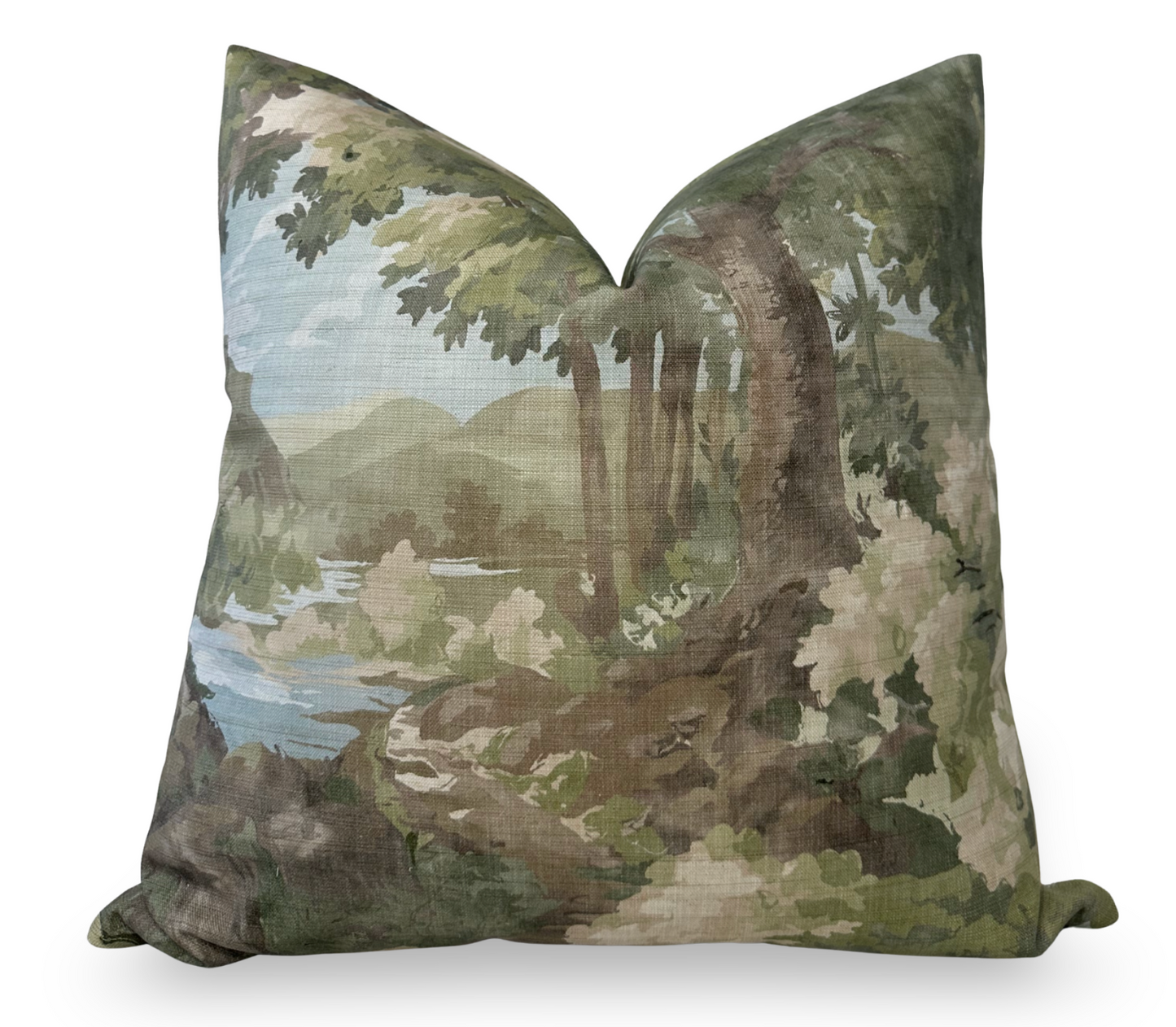 Woodland Clearing Pillow in Green