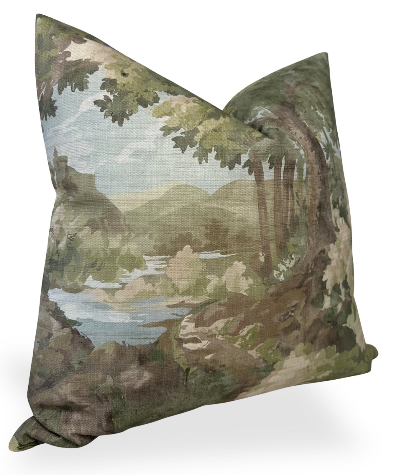 Woodland Clearing Pillow in Green