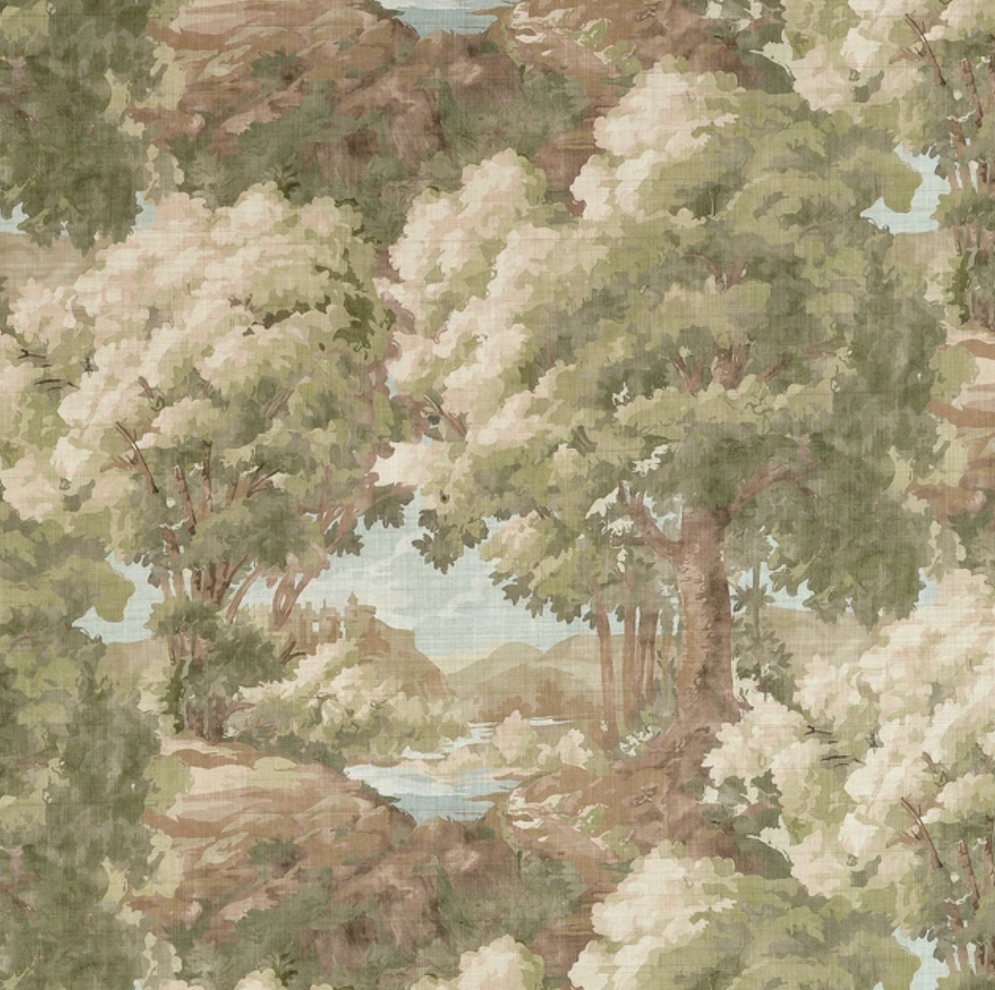 Woodland Clearing Pillow in Green
