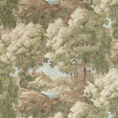 Woodland Clearing Pillow in Green