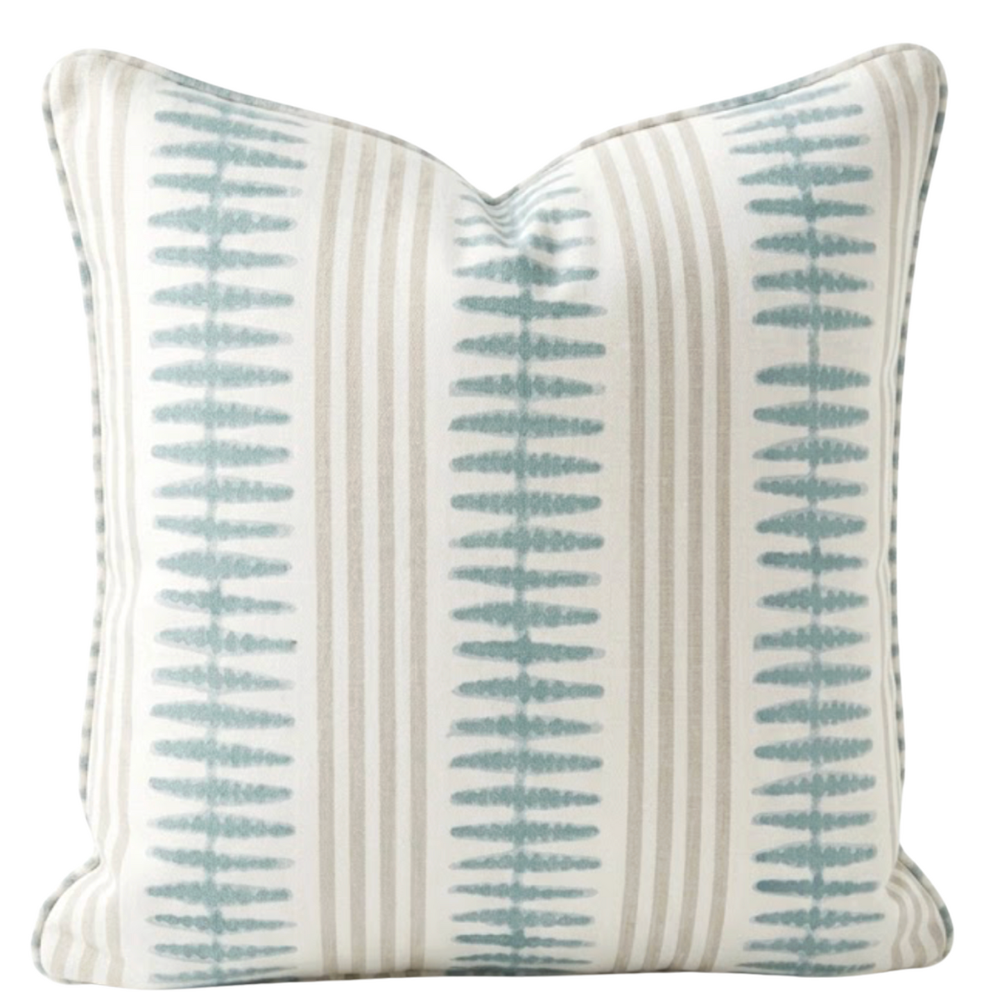 Indo Stripe Pillow in Seaglass