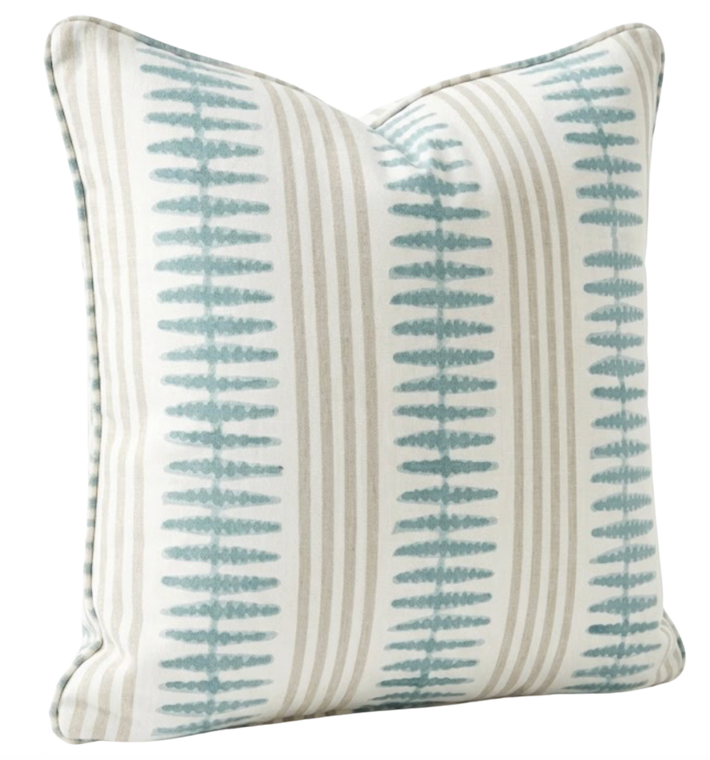 Indo Stripe Pillow in Seaglass