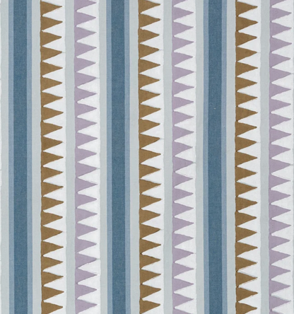 Lomita Striped Pillow in Lavender and Blue