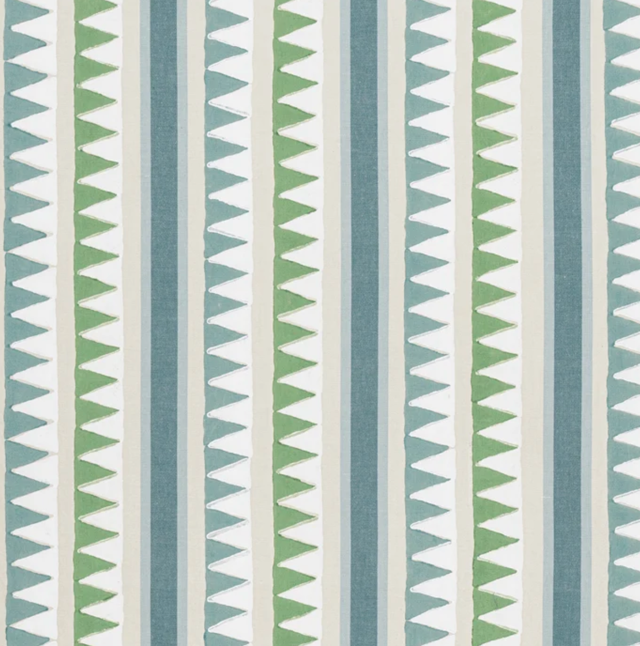Lomita Striped Pillow in Green and Blue