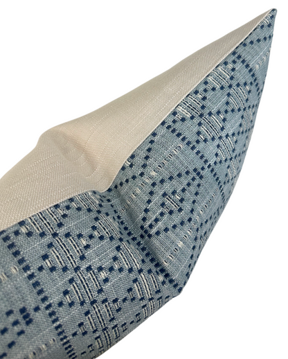 Souk Woven Pillow in Blue