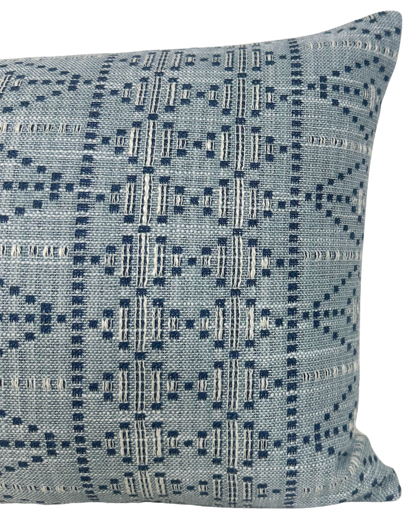Souk Woven Pillow in Blue