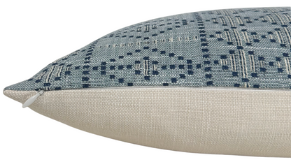 Souk Woven Pillow in Blue