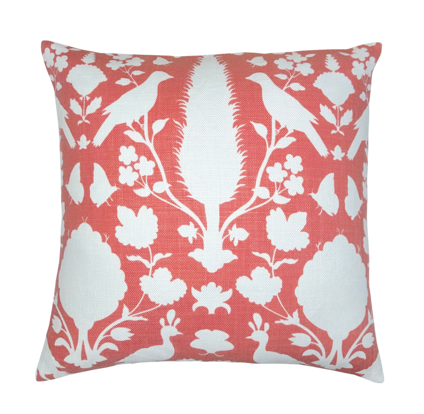 Chenonceau Pillow in Coral
