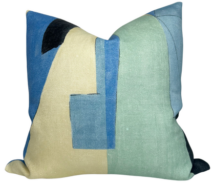 District Pillow in Cobalt
