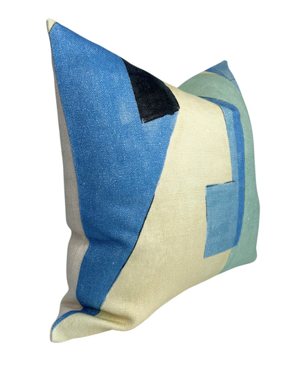 District Pillow in Cobalt