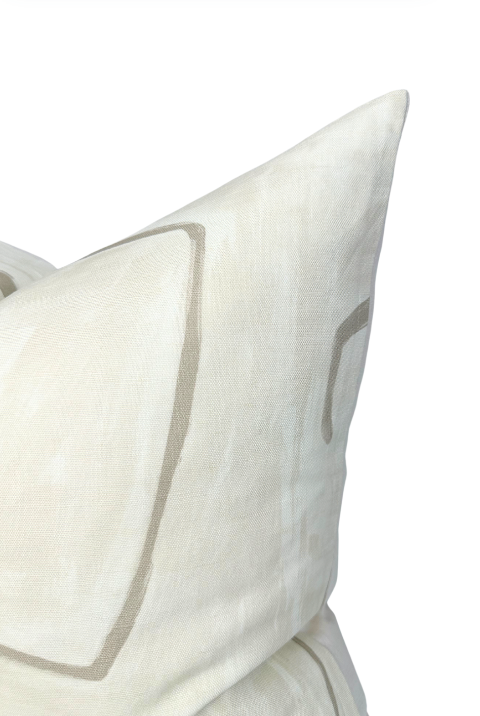 Graffito Pillow in Parchment