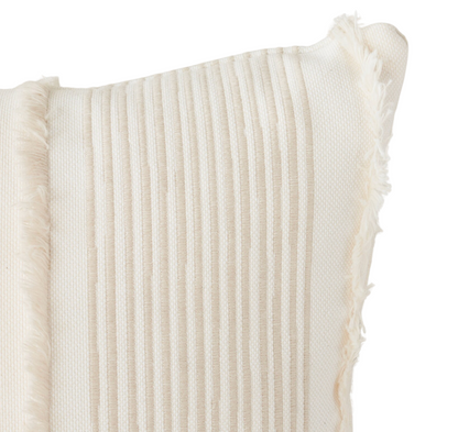 Billy Embroidered Pillow in Natural