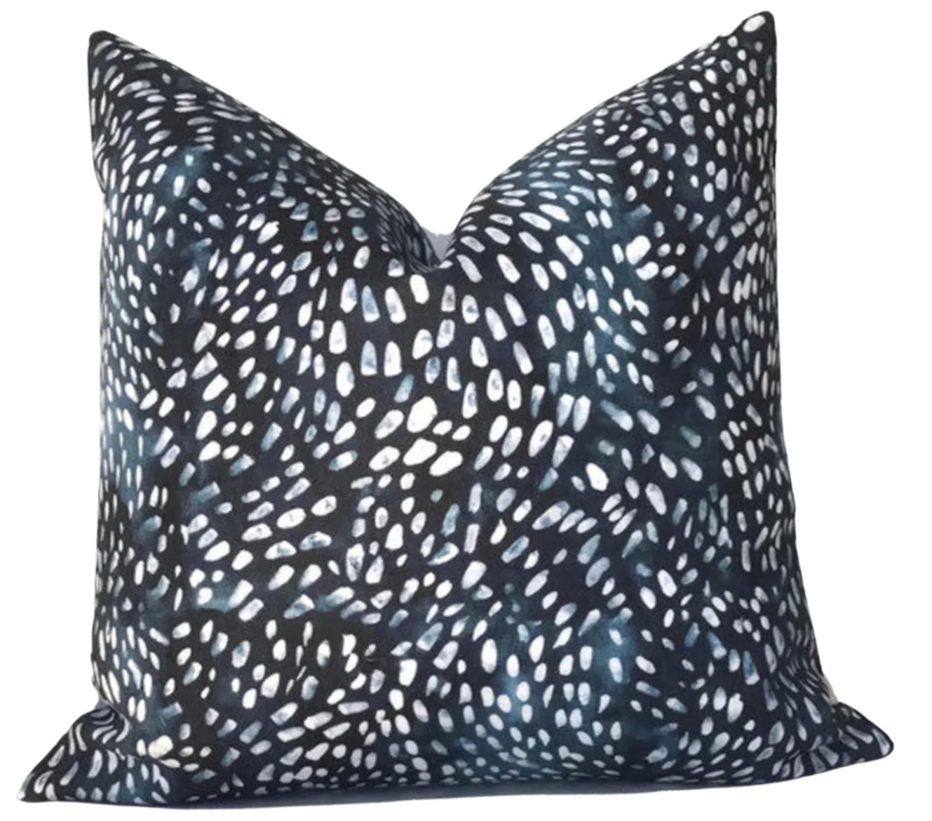 Speckled Pillow in Navy Blue