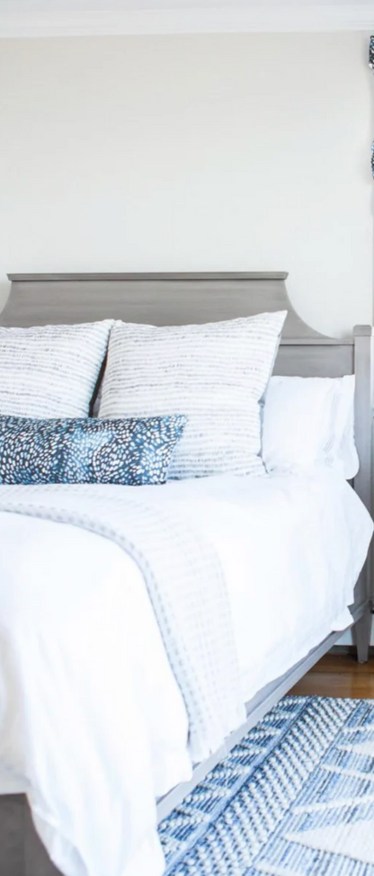 Speckled Pillow in Navy Blue