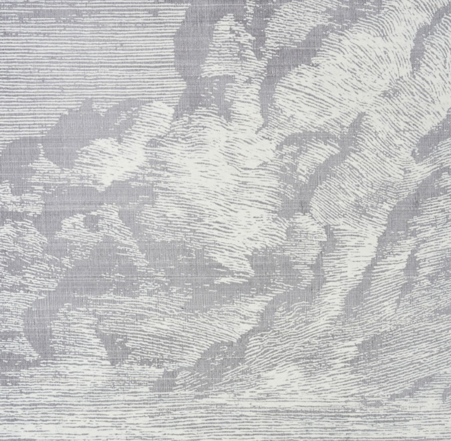 Cloud Toile Pillow in Fog Grey