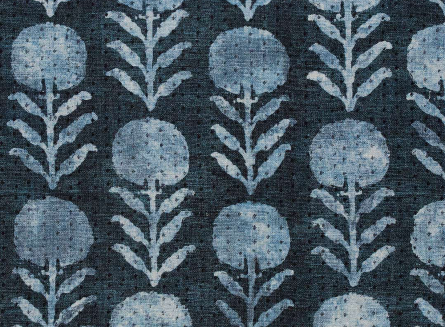 Zinnia Pillow in Indigo Blue