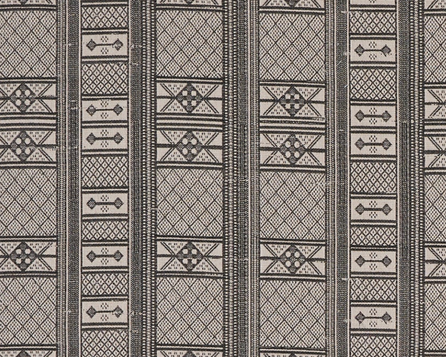 Masai Pillow in Charcoal on Natural
