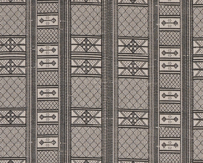 Masai Pillow in Charcoal on Natural