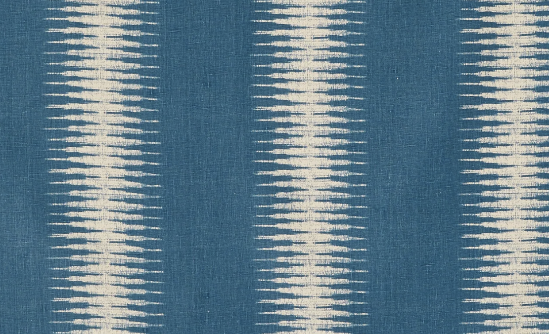 Ikat Pillow in Indigo Blue