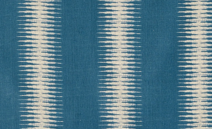 Ikat Pillow in Indigo Blue
