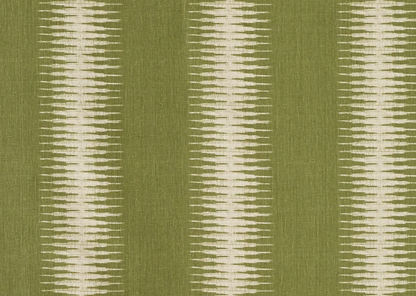 Ikat Pillow in Olive Green