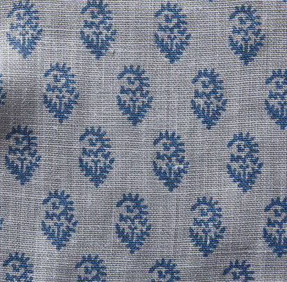 Rajmata Tonal Pillow in Mist Indigo/Blue